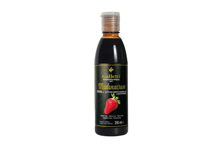 Crema all'aceto balsamico di Modena I.G.P. con succo concentrato di fragola