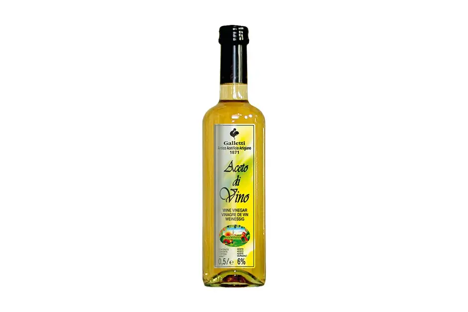 Aceto di vino bianco in bottiglia 