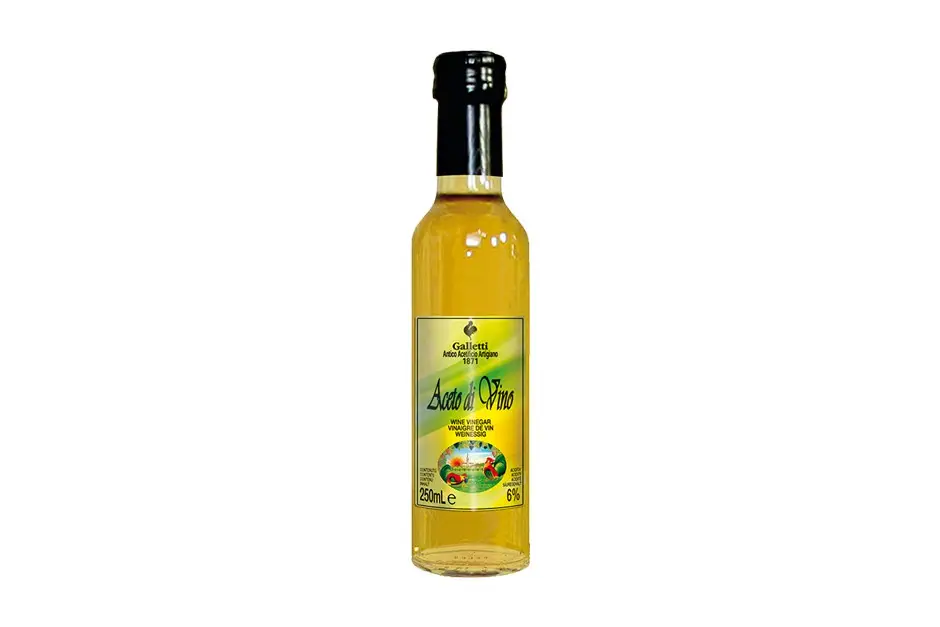 Aceto di vino bianco in bottiglia 